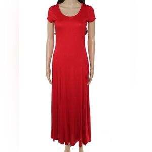 Lauren Ralph Lauren Vibrant Red Maxi Dress Size XS